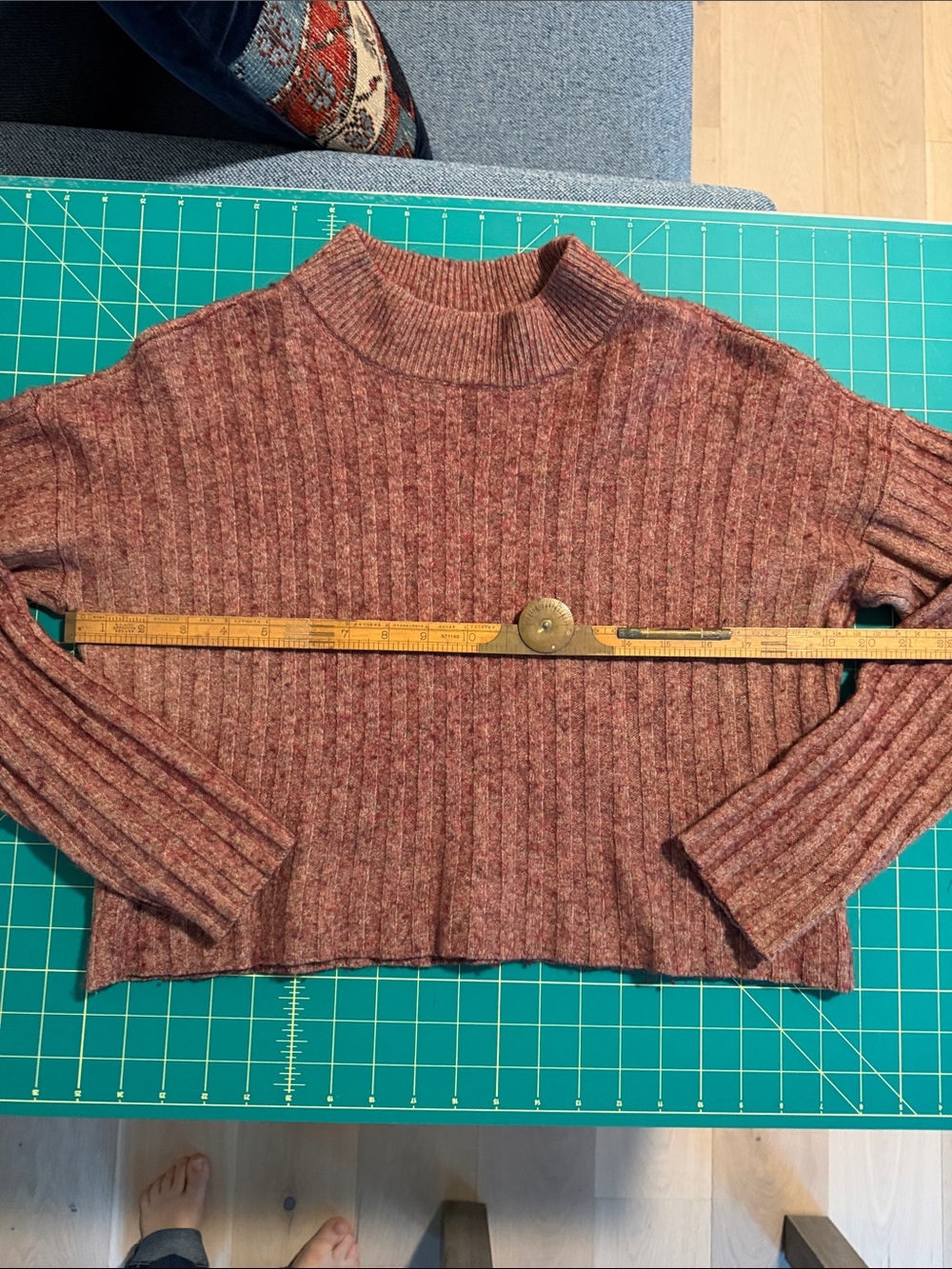 Marled Madewell cropped crewneck